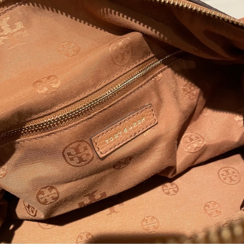 Tory Burch Tan Leather Satchel with Tassel - Picture 3 of 8